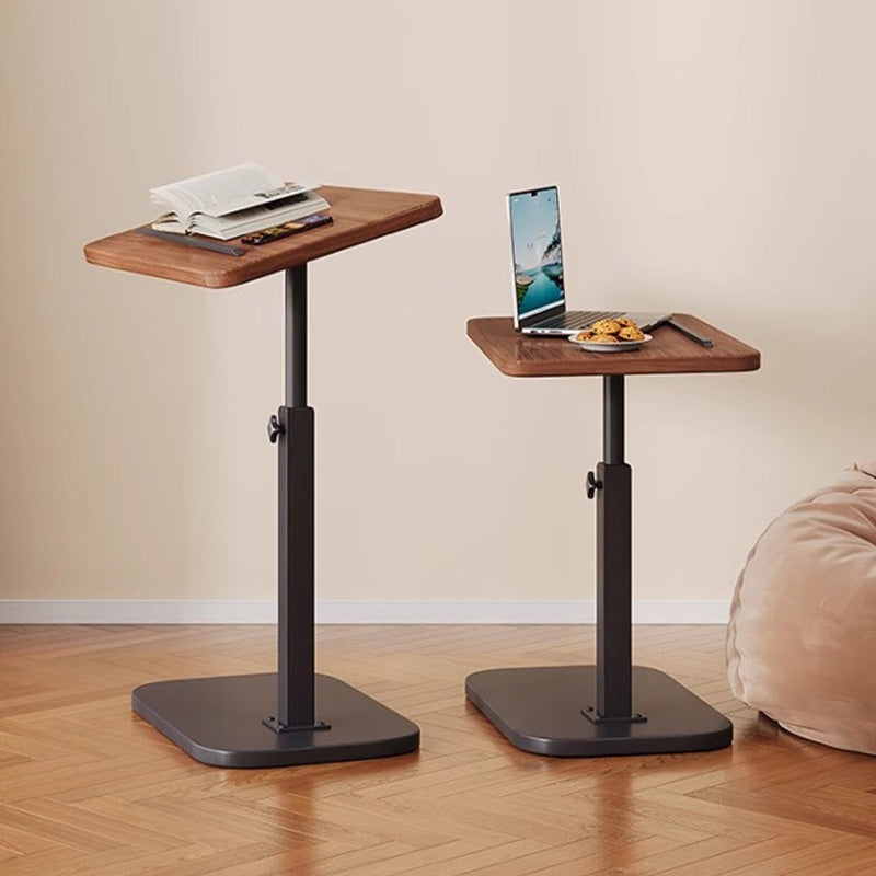 Casaconer | テーブル・ローテーブル・サイドテーブル・センターテーブル・昇降テーブル・多機能テーブル・幅40cm・高さ45~79cm・ウォルナットカラー/ナチュラル/ホワイト・多機能デザイン・無垢材・スチール脚・在宅ワーク・コンパクト家具・一人暮らし