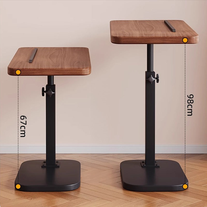 Casaconer | テーブル・ローテーブル・サイドテーブル・センターテーブル・昇降テーブル・多機能テーブル・幅40cm・高さ45~79cm・ウォルナットカラー/ナチュラル/ホワイト・多機能デザイン・無垢材・スチール脚・在宅ワーク・コンパクト家具・一人暮らし