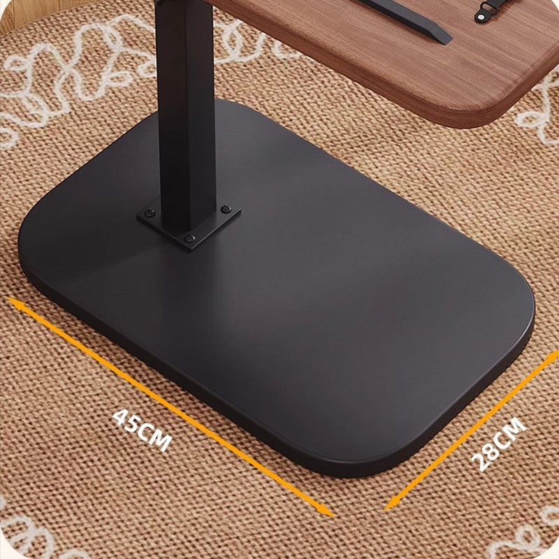 Casaconer | テーブル・ローテーブル・サイドテーブル・センターテーブル・昇降テーブル・多機能テーブル・幅40cm・高さ45~79cm・ウォルナットカラー/ナチュラル/ホワイト・多機能デザイン・無垢材・スチール脚・在宅ワーク・コンパクト家具・一人暮らし