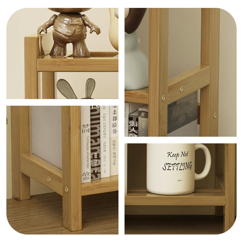 Casaconer | キャビネットキューブシェルフ・ボックスシェルフ・キューブボックス・ミニ・収納・ルーター・Sサイズ・竹製・本棚・什器・収納ボックス・棚・男前インテリア・ブックシェルフ・文庫本・文芸書・新書・冷蔵庫・CD・DVD・BD・ナチュラル