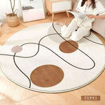 ラグ,洗える,マット,滑り止め付,円型,北欧風,カーペット,ウォッシャブル,デザイン