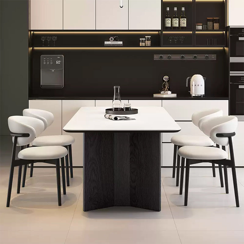 Casaconer | ダイニングテーブル・長方形・セラミック天板・幅140cm/160cm/180cm/200cm・4人掛け/6人掛け/8人掛け・実木脚・耐熱・耐摩耗・防水