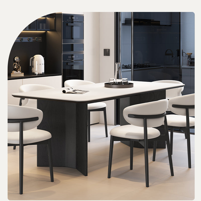 Casaconer | ダイニングテーブル・長方形・セラミック天板・幅140cm/160cm/180cm/200cm・4人掛け/6人掛け/8人掛け・実木脚・耐熱・耐摩耗・防水