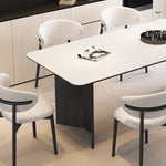 Casaconer | ダイニングテーブル・長方形・セラミック天板・幅140cm/160cm/180cm/200cm・4人掛け/6人掛け/8人掛け・実木脚・耐熱・耐摩耗・防水