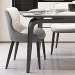 Casaconer | セラミックダイニングテーブル・伸長式・丸食卓・スチール脚・2人/4人/6人掛け・高さ75cm