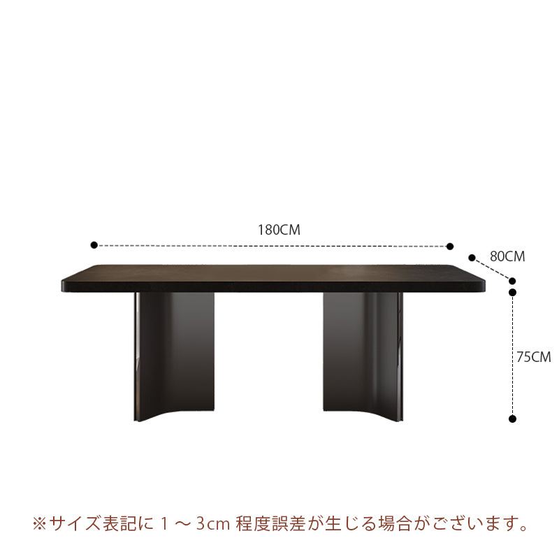 Casaconer | セラミックダイニングテーブル・丸角食卓・2人/4人/6人/8人掛け・高さ75cm