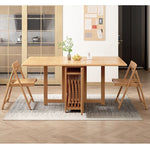 Casaconer | ダイニングテーブル・天然木・折りたたみ・モダン・140cm・4人・6人掛け