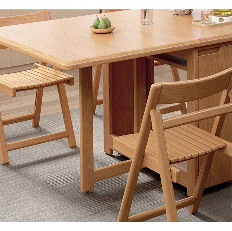 Casaconer | ダイニングテーブル・天然木・折りたたみ・モダン・140cm・4人・6人掛け