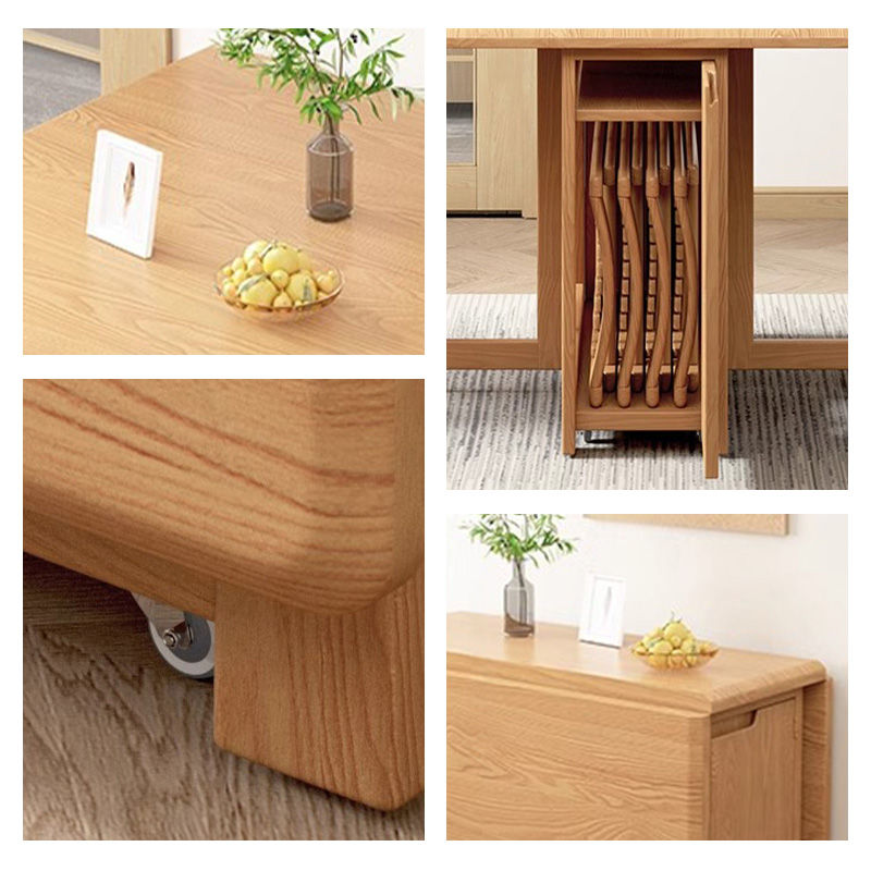 Casaconer | ダイニングテーブル・天然木・折りたたみ・モダン・140cm・4人・6人掛け