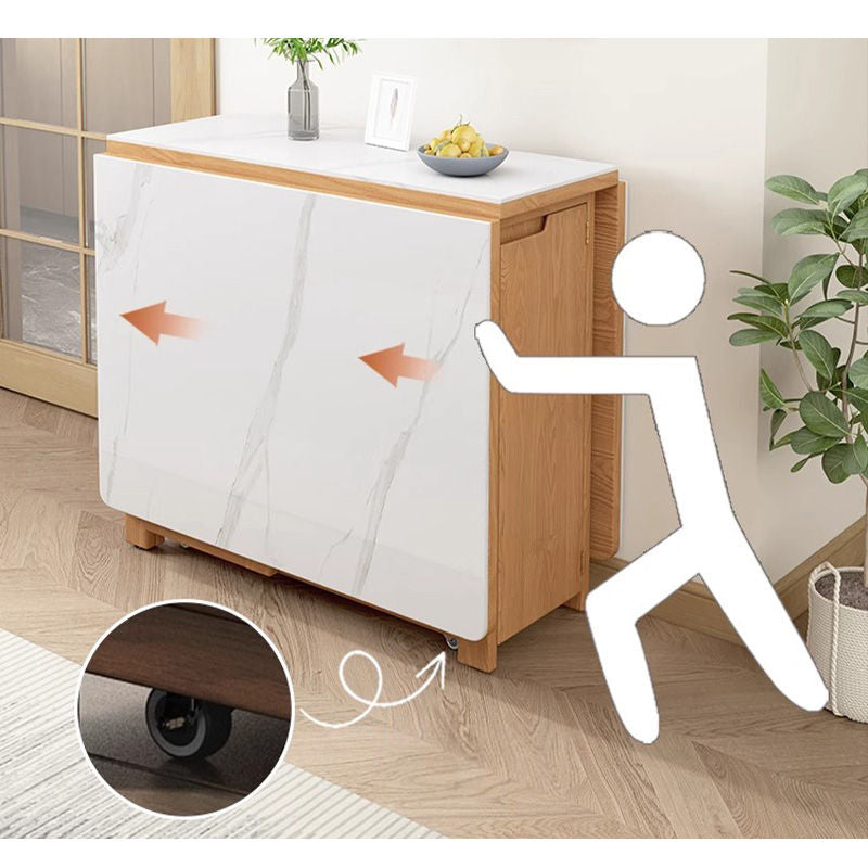 Casaconer | ダイニングテーブル・セラミック・天然木・折りたたみ・折りたたみ式・モダン・140cm・4人・6人掛け