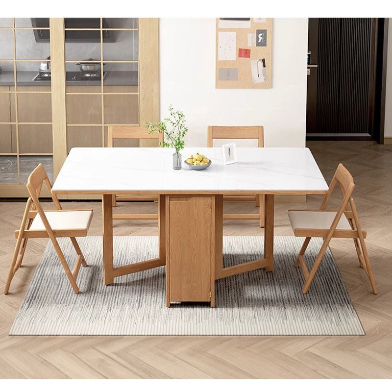 Casaconer | ダイニングテーブル・セラミック・天然木・折りたたみ・折りたたみ式・モダン・140cm・4人・6人掛け
