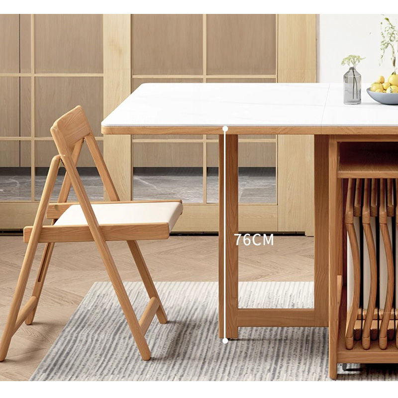 Casaconer | ダイニングテーブル・セラミック・天然木・折りたたみ・折りたたみ式・モダン・140cm・4人・6人掛け