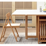 Casaconer | ダイニングテーブル・セラミック・天然木・折りたたみ・折りたたみ式・モダン・140cm・4人・6人掛け
