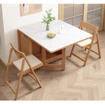 Casaconer | ダイニングテーブル・セラミック・天然木・折りたたみ・折りたたみ式・モダン・140cm・4人・6人掛け