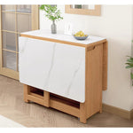 Casaconer | ダイニングテーブル・セラミック・天然木・折りたたみ・折りたたみ式・モダン・140cm・4人・6人掛け