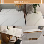 Casaconer | ダイニングテーブル・セラミック・天然木・折りたたみ・折りたたみ式・モダン・140cm・4人・6人掛け