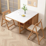 Casaconer | ダイニングテーブル・セラミック・天然木・折りたたみ・折りたたみ式・モダン・140cm・4人・6人掛け