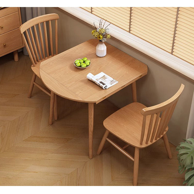 Casaconer | ダイニングテーブル・天然木・折りたたみ・おしゃれ・モダン・90cm・4人・6人掛け