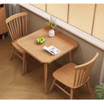 Casaconer | ダイニングテーブル・天然木・折りたたみ・おしゃれ・モダン・90cm・4人・6人掛け