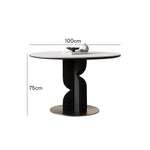 ダイニングテーブル 丸 80cm 100cm 120cm セラミックテーブル セラミック天板 円 食事テーブル テーブル リビングテーブル2人用 4人用 テーブル単品 セラミック 耐高温 お手入れ簡単 耐摩耗 おしゃれ ホワイト 北欧 木製