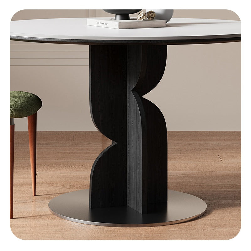 ダイニングテーブル 丸 80cm 100cm 120cm セラミックテーブル セラミック天板 円 食事テーブル テーブル リビングテーブル2人用 4人用 テーブル単品 セラミック 耐高温 お手入れ簡単 耐摩耗 おしゃれ ホワイト 北欧 木製