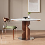 ダイニングテーブル 丸 80cm 100cm 120cm セラミックテーブル セラミック天板 円 食事テーブル テーブル リビングテーブル2人用 4人用 テーブル単品 セラミック 耐高温 お手入れ簡単 耐摩耗 おしゃれ ホワイト 北欧 木製