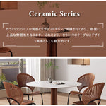 Casaconer | ダイニングテーブル・セラミックテーブル・耐高温・お手入れ簡単・北欧・幅80・2人用・4人用