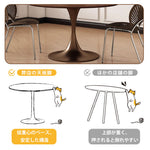 Casaconer | ダイニングテーブル・丸・80cm・100cm・120cm・天然木・テーブルのみ・ダイニング・丸形・円型・シンプル・2人用・4人掛け用・6人掛け用・木製・無垢・天然木・おしゃれ・ナチュラル・食卓・食卓テーブル・北欧風・アンティーク風・カフェ風・丸型・在宅・テーブル単品・北欧