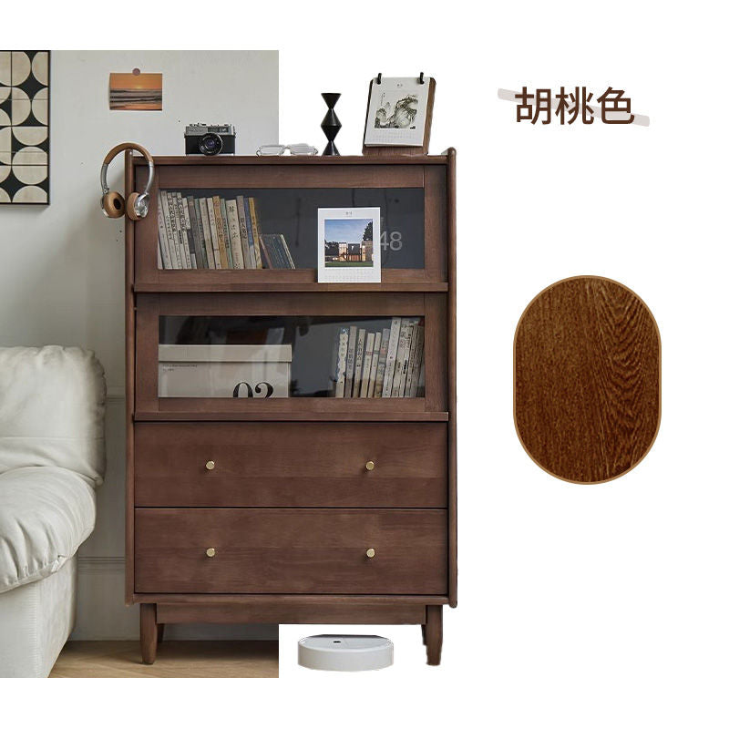 Casaconer | キャビネット・幅80cm・サイドボード・リビング・ローチェスト・収納・棚・食器棚・コンパクト・省スペース・扉・木製