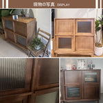 Casaconer | キャビネット・幅80cm・サイドボード・リビング・ローチェスト・収納・棚・食器棚・コンパクト・省スペース・扉・木製