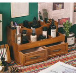 Casaconer | 食器棚・スリム・ロータイプ・幅35cm・ミニ食器棚・アンティーク・キッチン・卓上・おしゃれ・木製・アンティーク