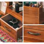 Casaconer | 食器棚・スリム・ロータイプ・幅35cm・ミニ食器棚・アンティーク・キッチン・卓上・おしゃれ・木製・アンティーク