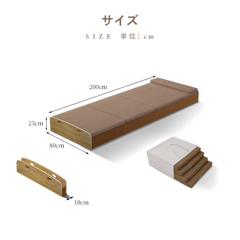 ペーパーベッド・折りたたみ・自宅・寝室・リビングルーム・装飾・紙製・おりたたみ・軽量・コンパクト・防水・耐荷重・オフィス・北欧風・おしゃれ・プレゼント・かわいい