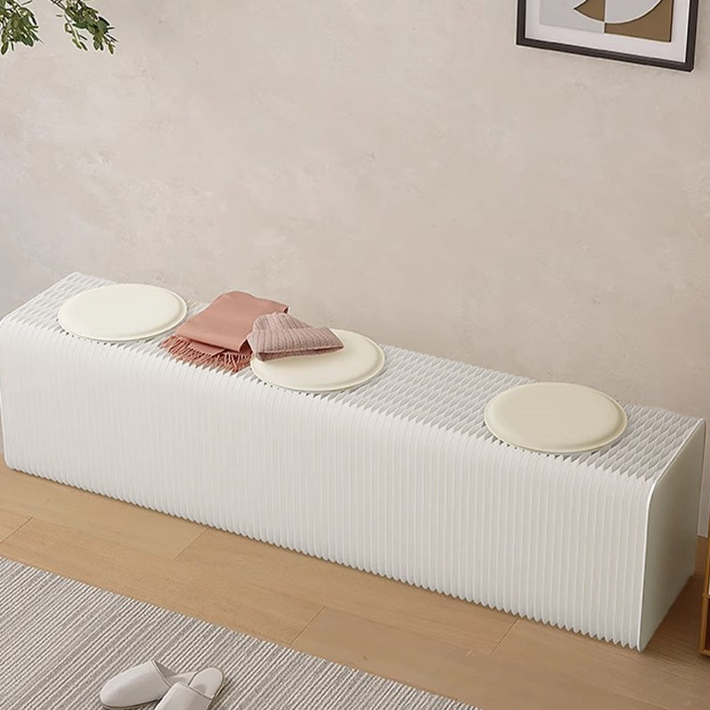 Casaconer | 伸縮式ペーパーベンチ・幅120~250cm・折りたたみ可能・軽量設計・コンパクト収納・スタイリッシュデザイン・紙素材使用・ホワイト/ブラウン