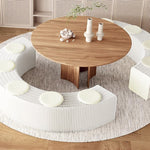 Casaconer | 伸縮式ペーパーベンチ・幅120~250cm・折りたたみ可能・軽量設計・コンパクト収納・スタイリッシュデザイン・紙素材使用・ホワイト/ブラウン