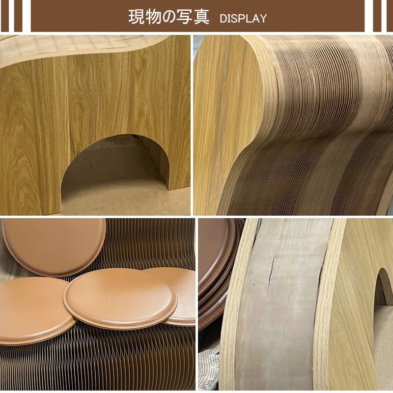 折りたたみ・チェア・おしゃれ・折りたたみチェア・コンパクト・おりたたみ・軽量設計・紙素材構造・コンパクト収納・持ち運び便利・ホワイト/ブラウン・スツール・在宅ワーク・家具・整理・紙製・シンプル