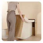 ダイニングテーブル テーブル ラウンドテーブル 北欧 組立簡単 折りたたみ収納可 軽量デザイン 紙素材脚部 モダンインテリアに最適 ホワイト/ブラウン 白 一人暮らし 韓国 インテリア おしゃれ