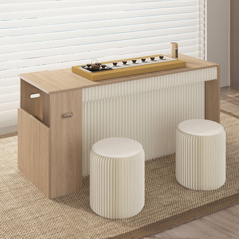 ダイニングテーブル テーブル ラウンドテーブル 北欧 組立簡単 折りたたみ収納可 軽量デザイン 紙素材脚部 モダンインテリアに最適 ホワイト/ブラウン 白 一人暮らし 韓国 インテリア おしゃれ