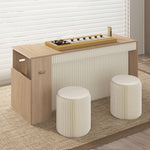 ダイニングテーブル テーブル ラウンドテーブル 北欧 組立簡単 折りたたみ収納可 軽量デザイン 紙素材脚部 モダンインテリアに最適 ホワイト/ブラウン 白 一人暮らし 韓国 インテリア おしゃれ