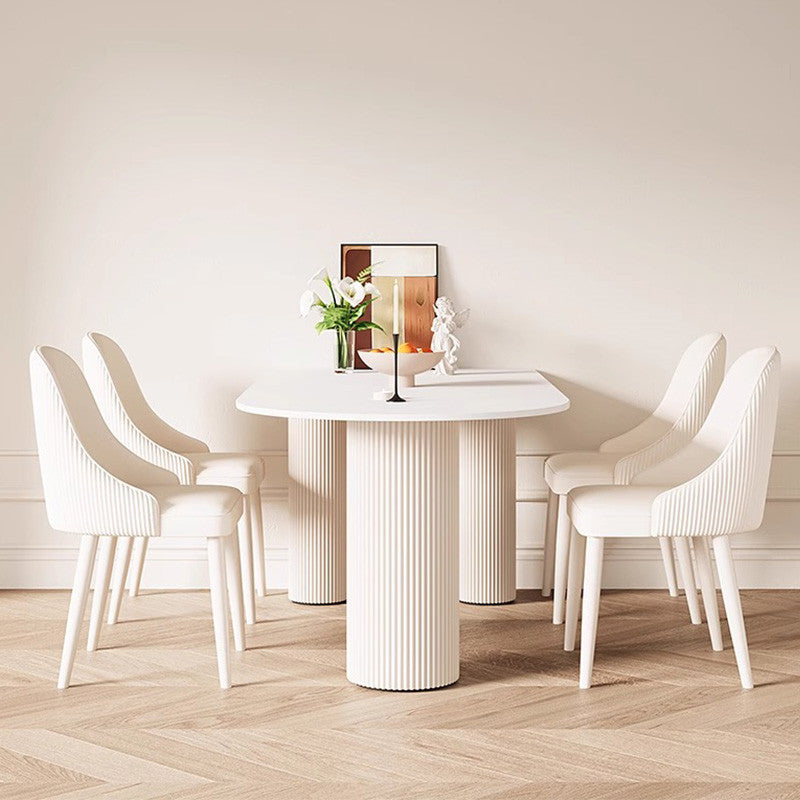 チェア,2脚セット,PUレザー,椅子,ダイニングチェア,クリーム風,おすすめ,雰囲気