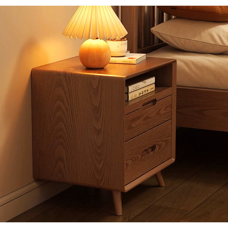 Casaconer | ナイトテーブル・木製ナイトテーブル・天然木・北欧・おしゃれ・収納・小物収納・寝室・幅52