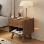 Casaconer | ナイトテーブル・木製ナイトテーブル・天然木・北欧・おしゃれ・収納・小物収納・寝室・幅45