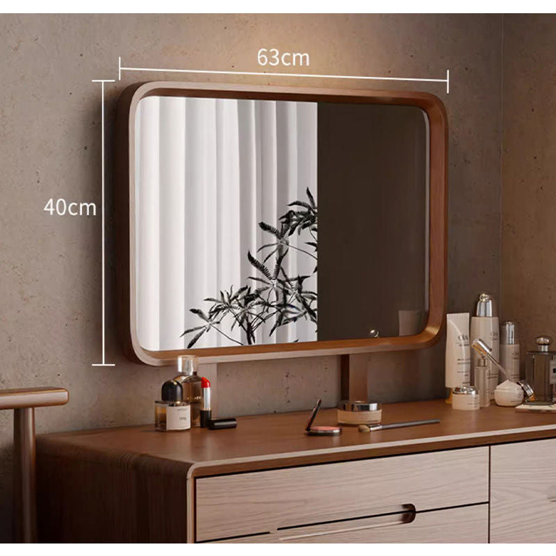 Casaconer | ドレッサー・テーブル・2点セット・ドレッサーデスク・おしゃれ・卓上・コンパクト・木製・木・幅80cm・省スペース・収納・メイクテーブル・カフェ・化粧台・スリム・鏡台・パソコンデスク・ワンルーム・一人暮らし・可愛い・北欧・ナチュラル・引き出し付き