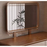 Casaconer | ドレッサー・テーブル・2点セット・ドレッサーデスク・おしゃれ・卓上・コンパクト・木製・木・幅80cm・省スペース・収納・メイクテーブル・カフェ・化粧台・スリム・鏡台・パソコンデスク・ワンルーム・一人暮らし・可愛い・北欧・ナチュラル・引き出し付き