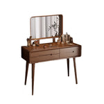 Casaconer | ドレッサー・テーブル・2点セット・ドレッサーデスク・おしゃれ・卓上・コンパクト・木製・木・幅80cm・省スペース・収納・メイクテーブル・カフェ・化粧台・スリム・鏡台・パソコンデスク・ワンルーム・一人暮らし・可愛い・北欧・ナチュラル・引き出し付き