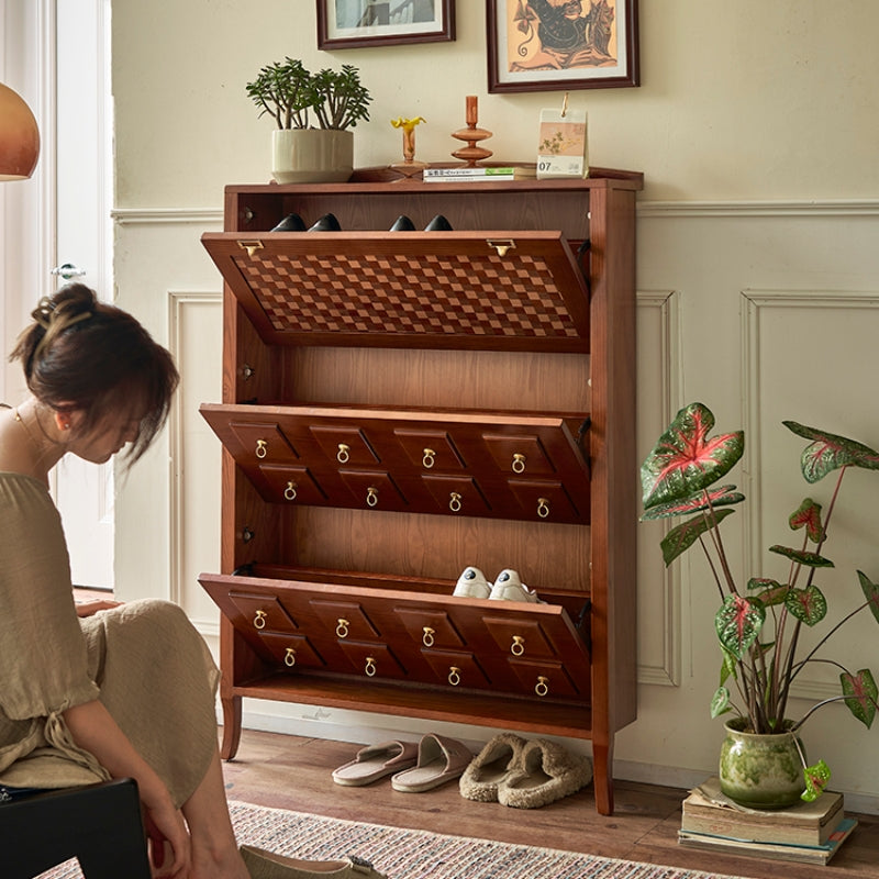 シューズラック スリム おしゃれ 木製 3段 幅120 下駄箱 靴箱 収納 玄関収納 おしゃれ 靴 省 スペース ラック 靴収納 靴入れ 大容量 シンプル 薄型 靴棚 木製 シューズ 北欧 収納棚 スニーカー コンパクト スリッパラック ブーツ ブラウン