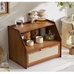 Casaconer | ミニ食器棚・竹製・おしゃれ・ナチュラル・キッチン収納・収納ラック・収納棚・一人暮らし・幅50・奥行き34