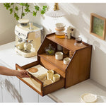 Casaconer | ミニ食器棚・竹製・おしゃれ・ナチュラル・キッチン収納・収納ラック・収納棚・一人暮らし・幅50・奥行き34