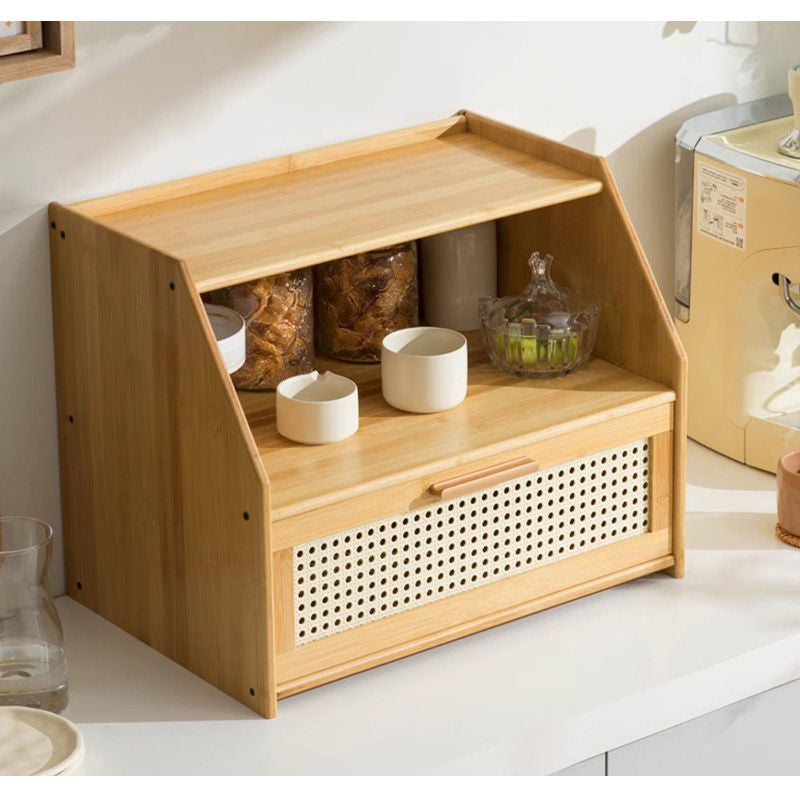 Casaconer | ミニ食器棚・竹製・おしゃれ・ナチュラル・キッチン収納・収納ラック・収納棚・一人暮らし・幅50・奥行き34