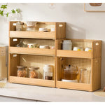 Casaconer | ミニ食器棚・竹製・おしゃれ・ナチュラル・キッチン収納・収納ラック・収納棚・一人暮らし・幅35・奥行き18